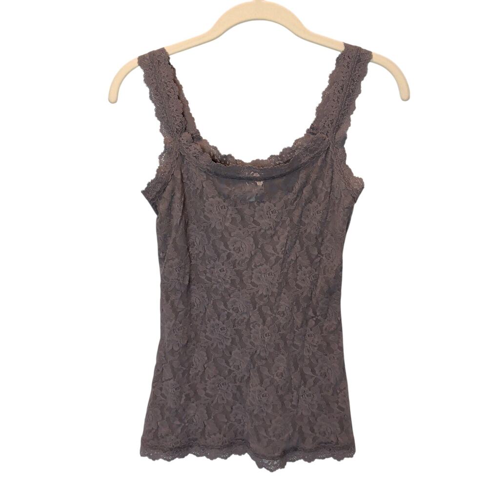 Hanky Panky Women's Sz S Signature Sheer Lace Camisole Stretch Sexy - Picture 3 of 5